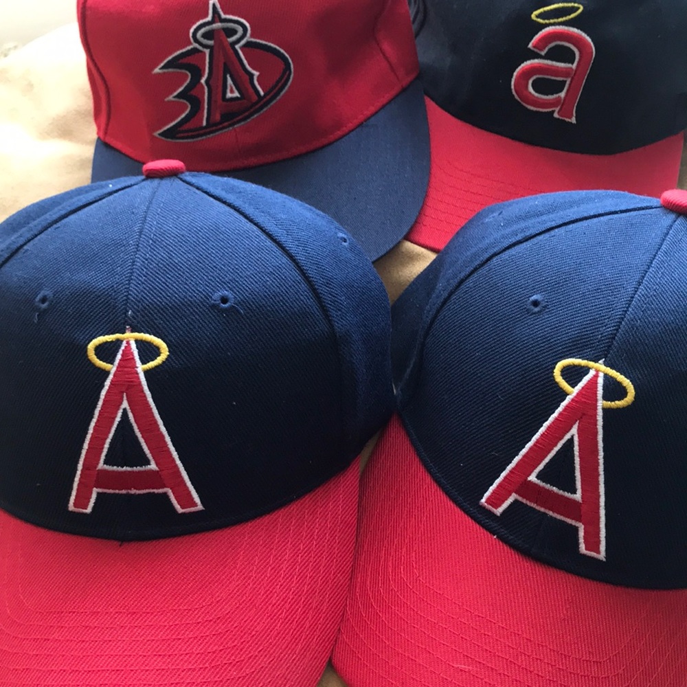 *Bundle* 4 Angels of Anaheim ball caps